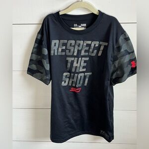 Under Armour Kids Black and Gray Graphic Tee